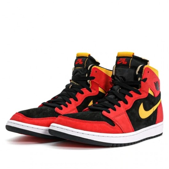 Jordan 1 High Zoom Air CMFT Black Chile Red Hombre/Mujer CT0978-006