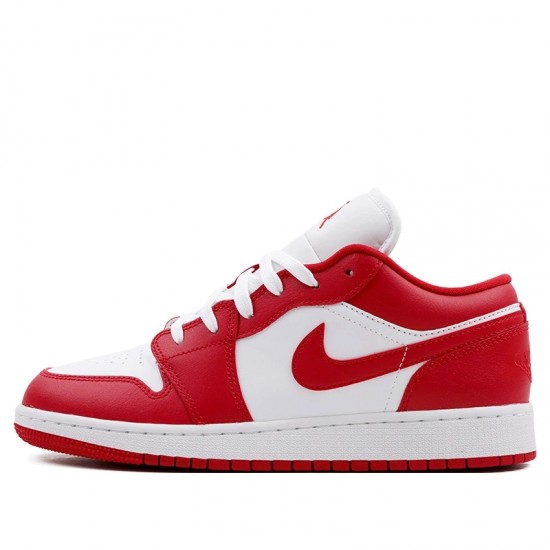 Jordan 1 Low Gym Red White Mujer/Hombre 553560-611