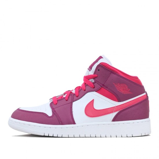 Jordan 1 Mid True Berry Rush Pink Mujer 555112-661