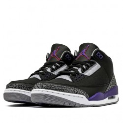 Jordan 3 Retro "Black Court Purple" Hombre/Mujer CT8532-050