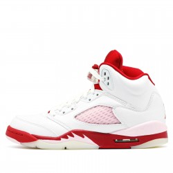 Jordan 5 Retro "White Pink Red" Hombre/Mujer 440892-106