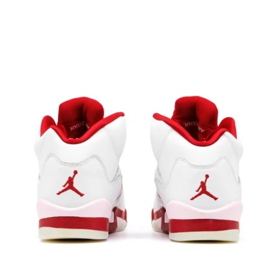 Jordan 5 Retro White Pink Red Hombre/Mujer 440892-106